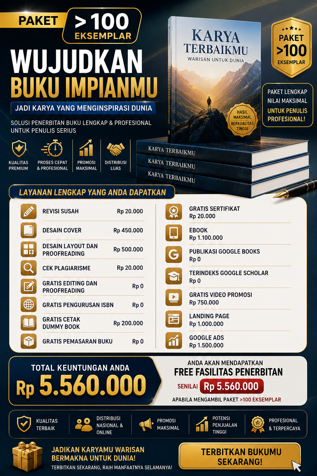 3. Paket 100 Eksemplar
